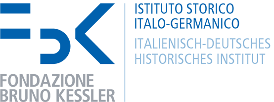 Logo for Italian-German Historical Institute.   Text reads: FBK Fondazione Bruno Kessler, Istituto Storico Italo-Germanico, Italienish-Deutsches historisches institut